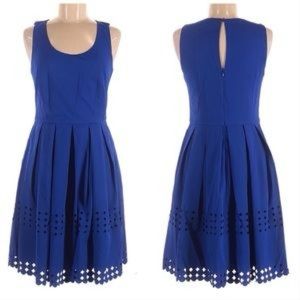 Brixon Ivy Blue Die Cut Dress | Size L